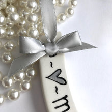 Load image into Gallery viewer, 9015 - Personalised Hand Painted Ceramic Renewal Vows Horseshoe