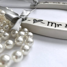 Load image into Gallery viewer, 9015 - Personalised Hand Painted Ceramic Renewal Vows Horseshoe