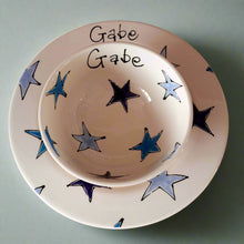 Load image into Gallery viewer, 9007 - Personalised Hand Painted Ceramic Plate & Bowl Set