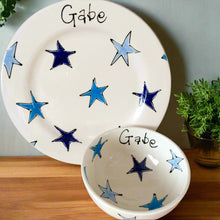 Load image into Gallery viewer, 9007 - Personalised Hand Painted Ceramic Plate & Bowl Set