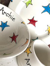 Load image into Gallery viewer, 9008 - Personalised Hand Painted Ceramic Plate, Bowl & Mug Set