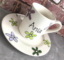 Load image into Gallery viewer, 9009 - Personalised Hand Painted Ceramic Plate & Mug Set