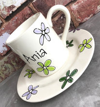 Load image into Gallery viewer, 9009 - Personalised Hand Painted Ceramic Plate & Mug Set