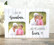 Load image into Gallery viewer, 1059 - 2 Photo Photoblock - I/We love my/our..........
