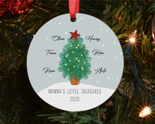 Load image into Gallery viewer, Personalised Family Christmas Tree Decoration