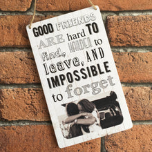 Load image into Gallery viewer, 1136 - Friends Wood Hanging Plaque