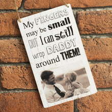 Load image into Gallery viewer, 1138 - Daddy Wood Hanging Plaque