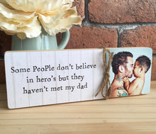 Load image into Gallery viewer, 1048 - Daddy Message Photoblock - I'm as lucky...