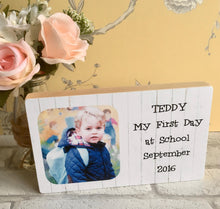 Load image into Gallery viewer, 1120 - 1st Day at School Photoblock