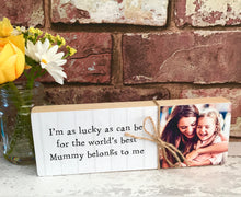 Load image into Gallery viewer, 1070 - Message Photoblock - Home is where...
