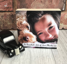 Load image into Gallery viewer, 1099 - Square Photoblock - Choose own text