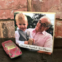 Load image into Gallery viewer, 1099 - Square Photoblock - Choose own text