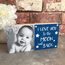 Load image into Gallery viewer, 1135 - Love you to the moon and back Photoblock