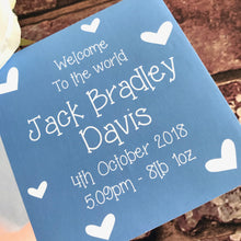 Load image into Gallery viewer, 1096 - Half & Half Photoblock - Baby details & photo