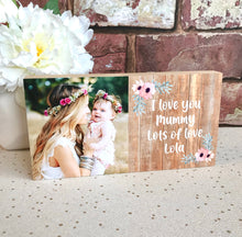Load image into Gallery viewer, 1065 - Personalised Mummy Photoblock - Your Own Text Added