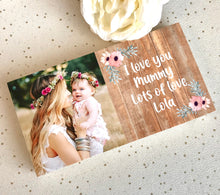Load image into Gallery viewer, 1065 - Personalised Mummy Photoblock - Your Own Text Added