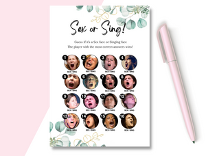 Sex or Sing Hen Party Game