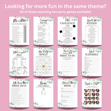 Load image into Gallery viewer, What did the Groom Say Hen Party Game | Funny Hen Party Game | A5 Bridal Shower Game | Bachelorette Icebreaker