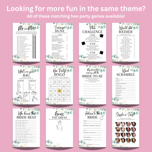 What did the Groom Say Hen Party Game | Funny Hen Party Game | A5 Bridal Shower Game | Bachelorette Icebreaker