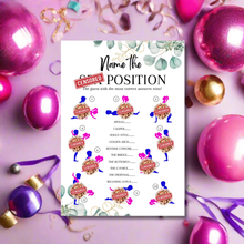 Load image into Gallery viewer, Name the Position! Funny Hen Party Game | Cheeky A5 Bridal Shower Game | Saucy Bachelorette Icebreaker for Adults