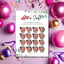 Load image into Gallery viewer, S.. or Sing? Funny Hen Party Game | Cheeky Bridal Shower Icebreaker | Hilarious A5 Game for Bachelorette Parties