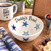 Load image into Gallery viewer, Personalised Ceramic Bowl – Hand Painted Hearts, Stars, Flowers or Spots