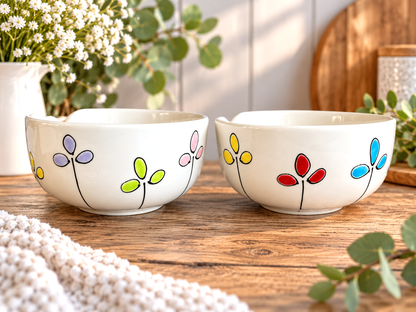 Personalised Ceramic Yarn Bowl – Hand Painted Knitting & Crochet Gift