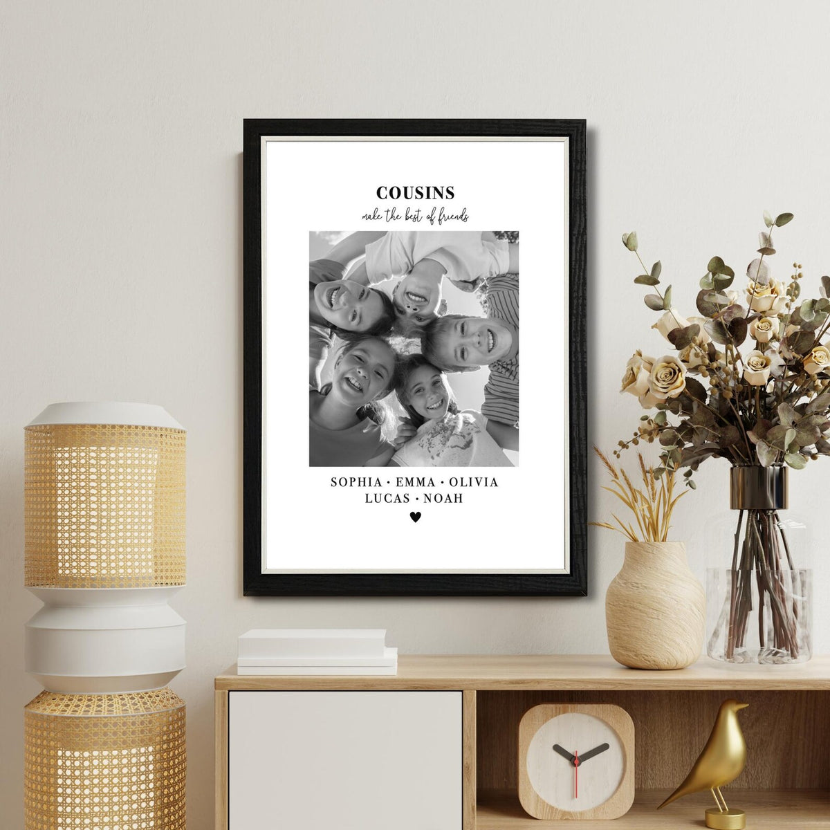 Personalised Cousins Photo Frame – Cousins Make the Best of Friends Gift