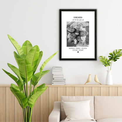 Personalised Cousins Photo Frame – Cousins Make the Best of Friends Gift