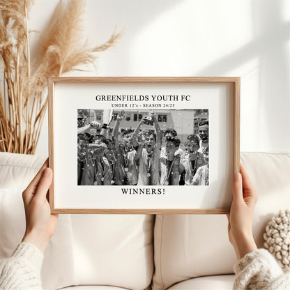 Personalised Sports Team Photo Frame & Print – Football, Rugby & Team Gifts