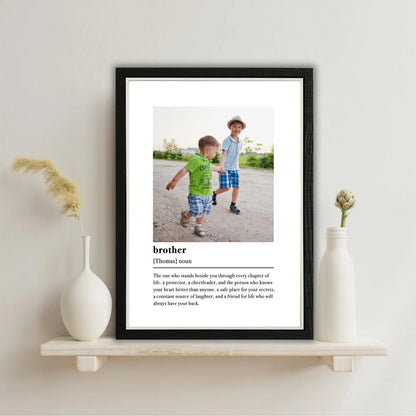 Personalised Brother Definition Photo Frame – Brother Gift