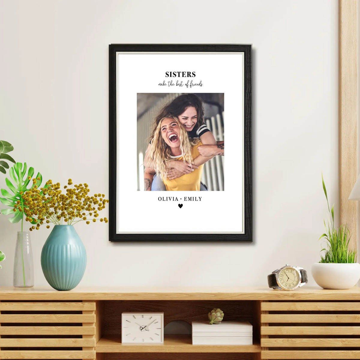 Personalised Sisters Photo Frame – Sisters Make the Best of Friends Gift