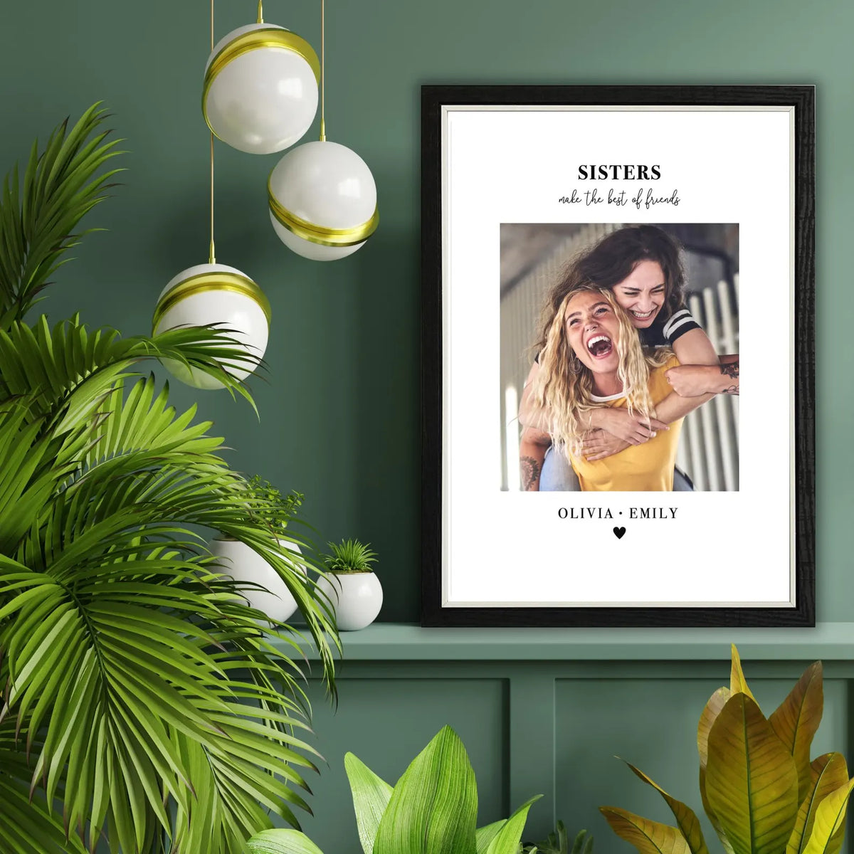 Personalised Sisters Photo Frame – Sisters Make the Best of Friends Gift
