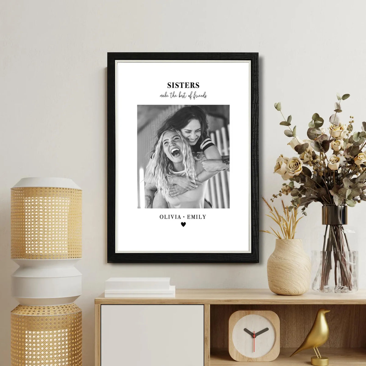 Personalised Sisters Photo Frame – Sisters Make the Best of Friends Gift