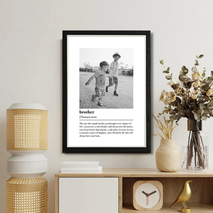 Personalised Brother Definition Photo Frame – Brother Gift