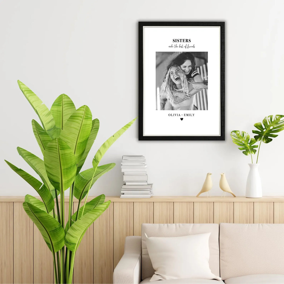 Personalised Sisters Photo Frame – Sisters Make the Best of Friends Gift