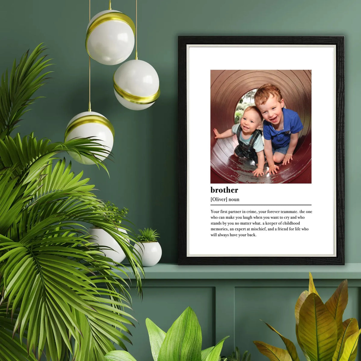 Personalised Brother Definition Photo Frame – Brother Gift