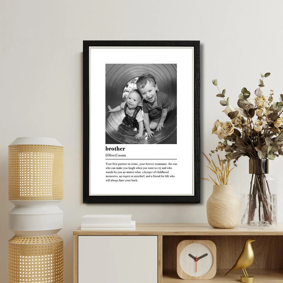 Personalised Brother Definition Photo Frame – Brother Gift
