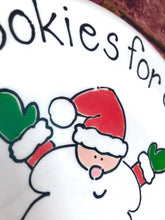 Load image into Gallery viewer, Personalised Cookies for Santa Plate &amp; Mug Set – Hand Painted Christmas Ceramic