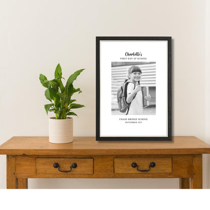 Personalised First Day at School Photo Frame – School Keepsake Gift
