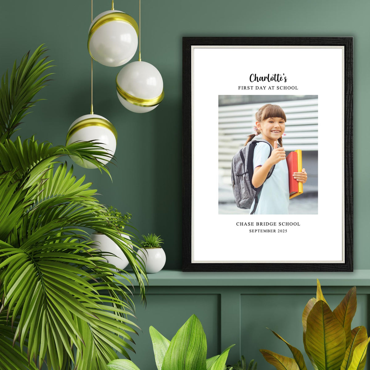 Personalised First Day at School Photo Frame – School Keepsake Gift