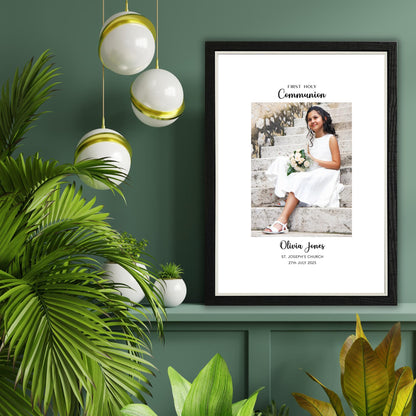 Personalised First Holy Communion Photo Frame – Communion Keepsake Gift