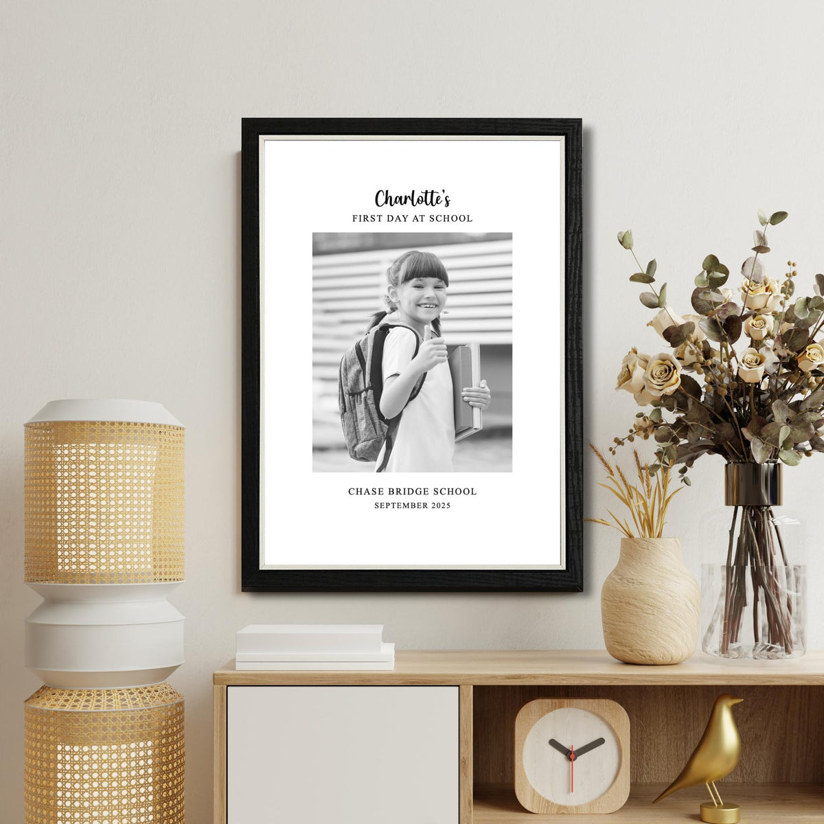 Personalised First Day at School Photo Frame – School Keepsake Gift