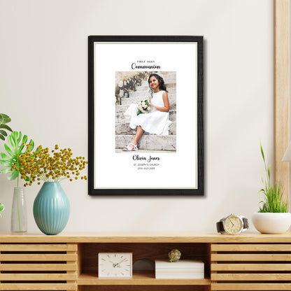 Personalised First Holy Communion Photo Frame – Communion Keepsake Gift