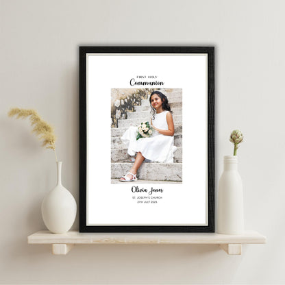 Personalised First Holy Communion Photo Frame – Communion Keepsake Gift