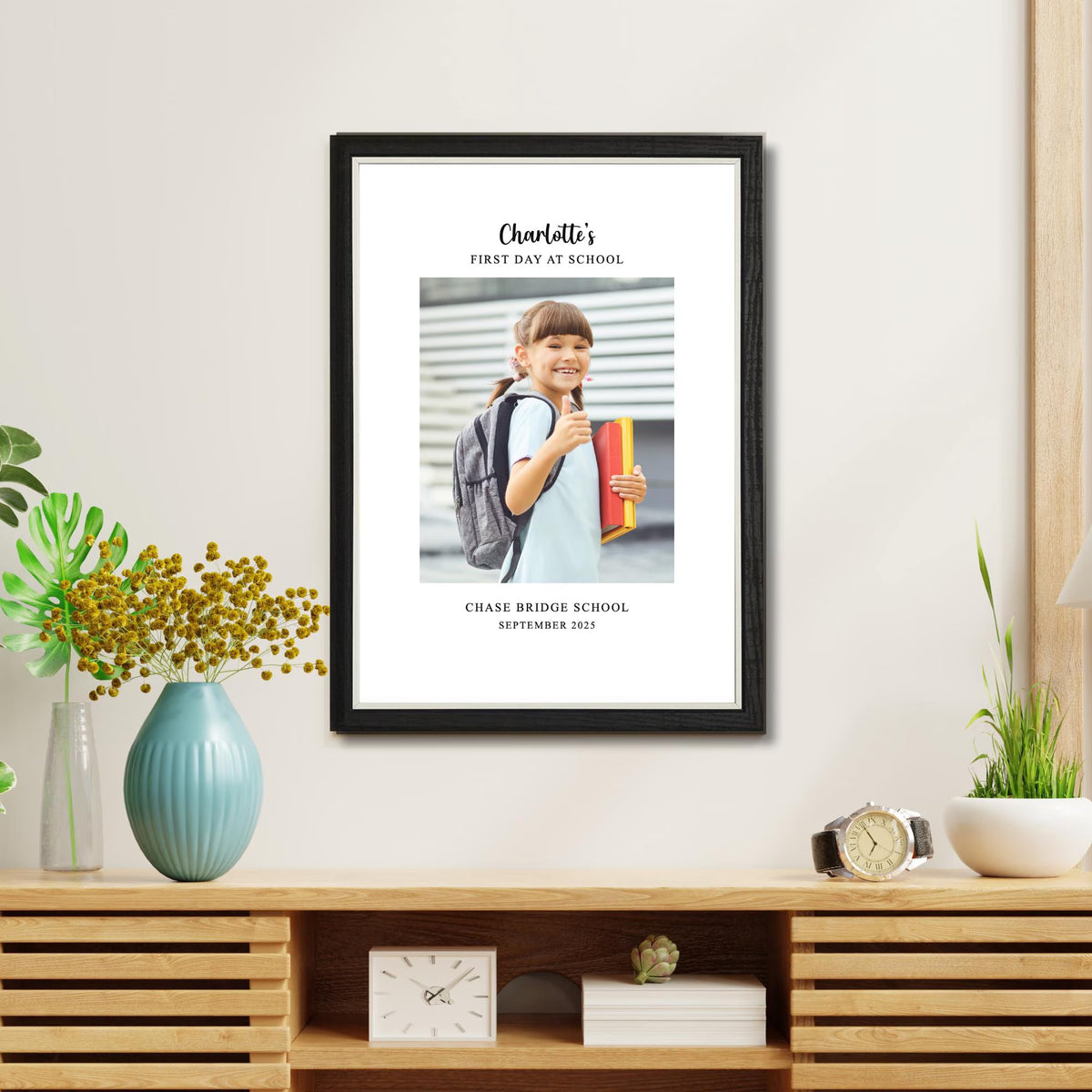 Personalised First Day at School Photo Frame – School Keepsake Gift