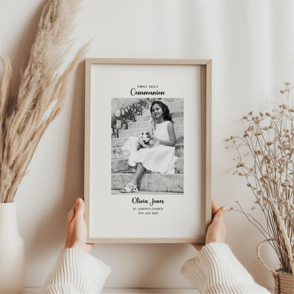Personalised First Holy Communion Photo Frame – Communion Keepsake Gift