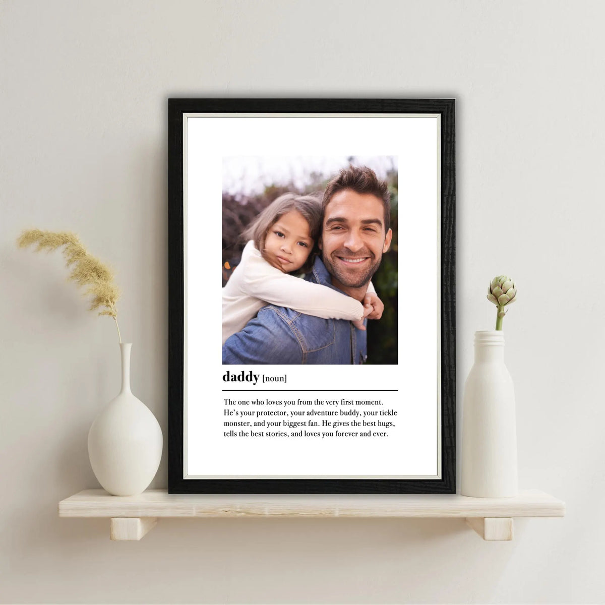 Daddy Definition Print & Frame – Father's Day Gift for Dad