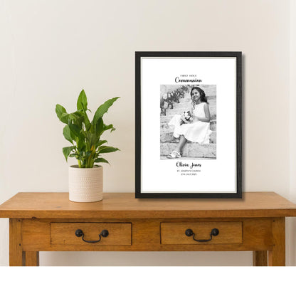 Personalised First Holy Communion Photo Frame – Communion Keepsake Gift