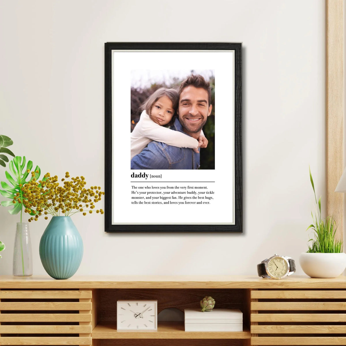 Daddy Definition Print & Frame – Father's Day Gift for Dad